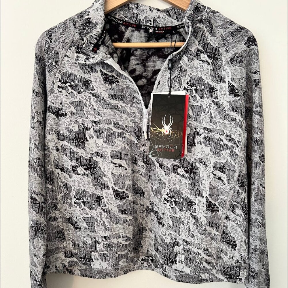 🖤 NWT Spyder Women's Cropped Pullover Sweatshirt - Size Large🖤